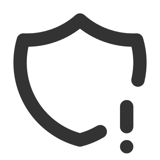 иконка shield exclamation, shield, щит, exclamation, предупреждение,