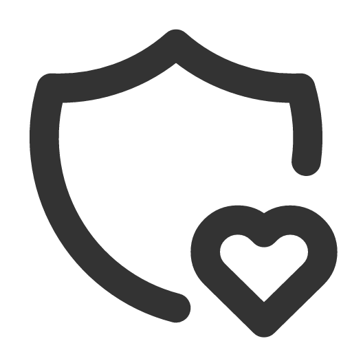 иконка shield heart, shield, щит, heart, сердце,