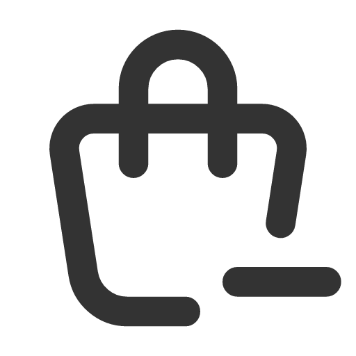 иконка shopping bag minus, shopping, шоппинг, bag, сумка, minus, минус,