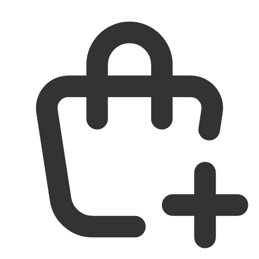 иконка shopping bag plus, shopping, шоппинг, bag, сумка, plus, плюс,