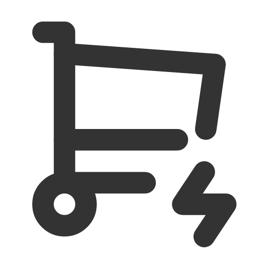 иконка shopping cart bolt, shopping, шоппинг, cart, корзина, bolt, напряжение,