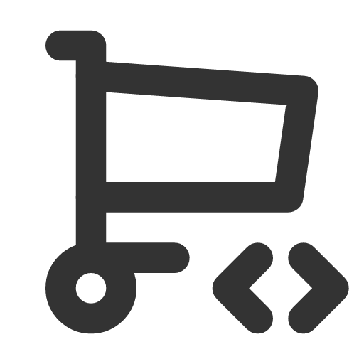иконка shopping cart code, shopping, шоппинг, cart, корзина, code, код,
