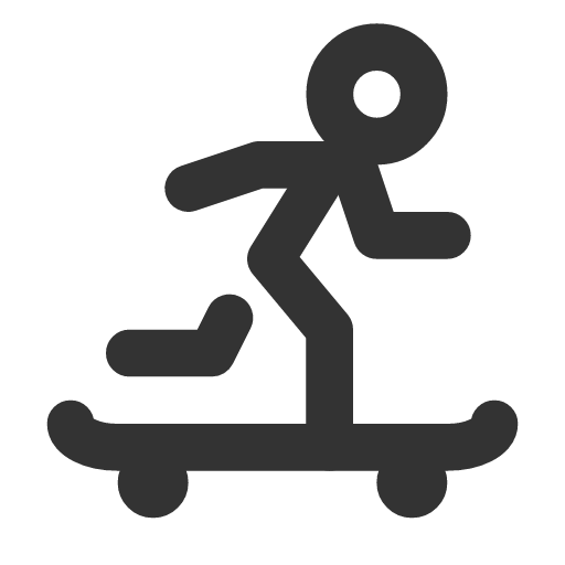 иконка skateboarding, скейт,