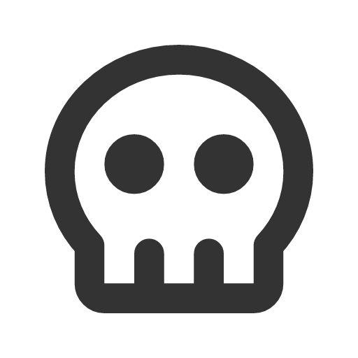 иконка skull, череп,