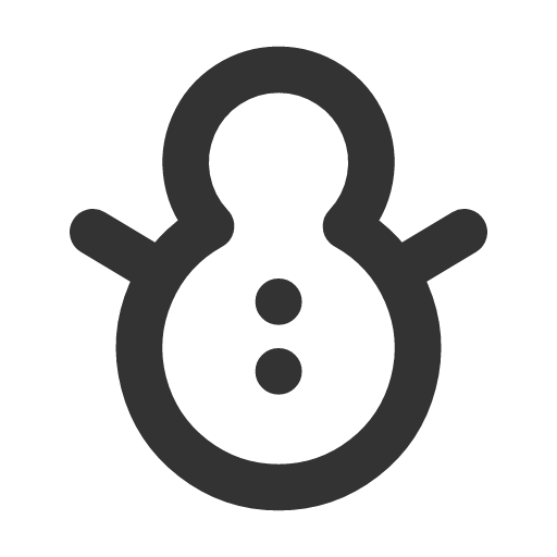 иконка snowman, новый год,
