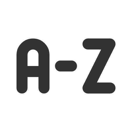 иконка sort a z, sort,