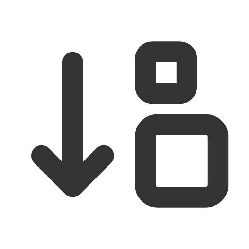 иконка sort ascending small big, sort, ascending, small, big,