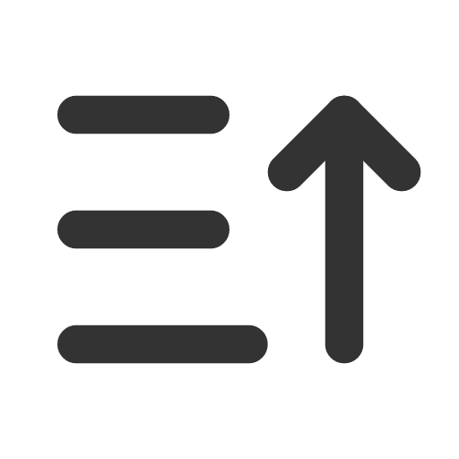 иконка sort ascending, сортировка, sort, ascending,
