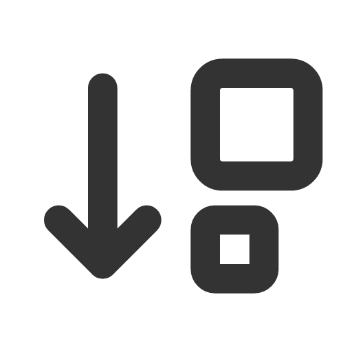 иконка sort descending small big, sort, descending, small, big,