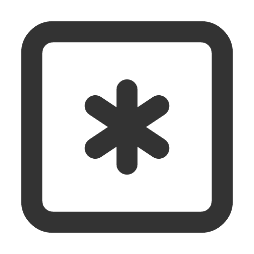 иконка square asterisk, square, asterisk, звездочка,