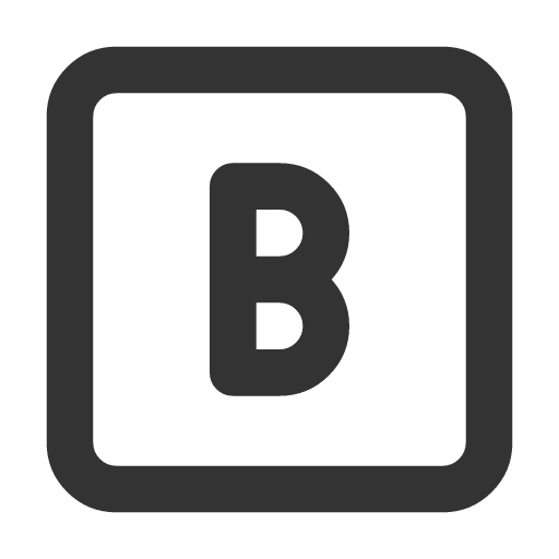 иконка square letter b, square, letter, почта,