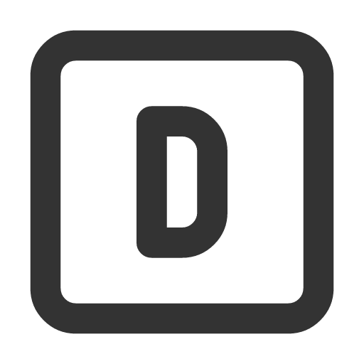 иконка square letter d, square, letter, почта,