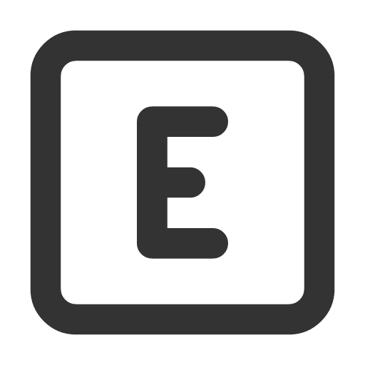 иконка square letter e, square, letter, почта,
