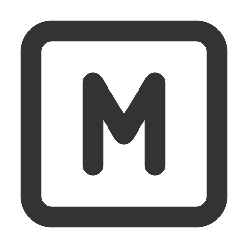 иконка square letter m, square, letter, почта,