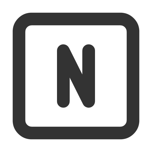 иконка square letter n, square, letter, почта,