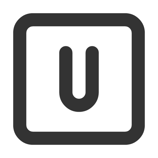 иконка square letter u, square, letter, почта,