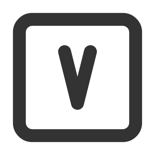 иконка square letter v, square, letter, почта,