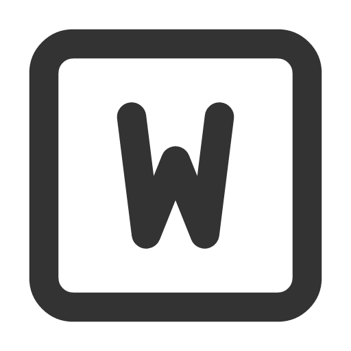 иконка square letter w, square, letter, почта,