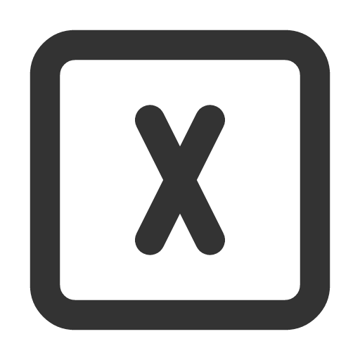 иконка square letter x, square, letter, почта,