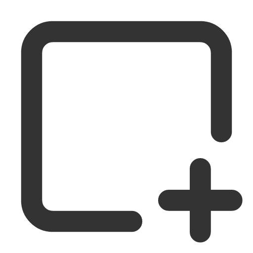иконка square plus 2, square, plus, плюс,