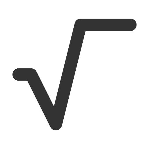 иконка square root, square, root,
