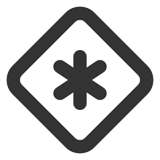 иконка square rotated asterisk, square, rotated, asterisk, звездочка,