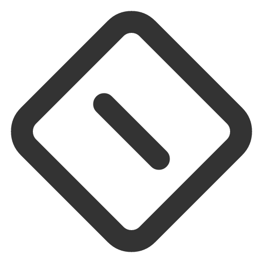 иконка square rotated forbid 2, square, rotated, forbid,
