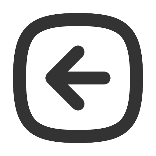 иконка square rounded arrow left, square, rounded, arrow, стрелка, left,