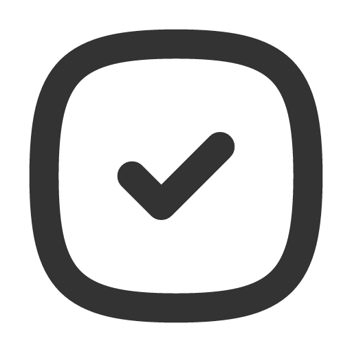 иконка square rounded check, square, rounded, check, галочка,
