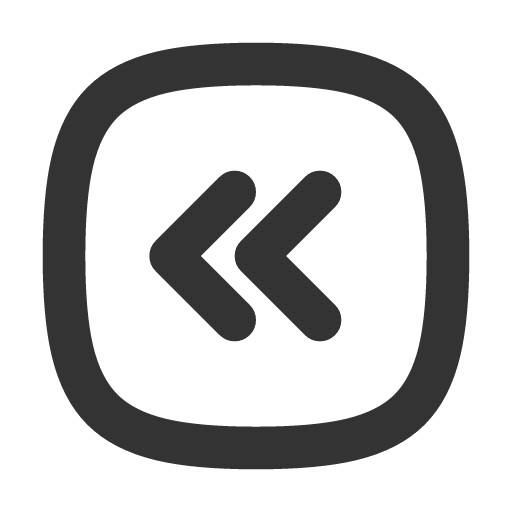 иконка square rounded chevrons left, square, rounded, chevrons, left, стрелка,