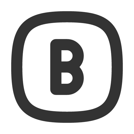 иконка square rounded letter b, square, rounded, letter, почта,