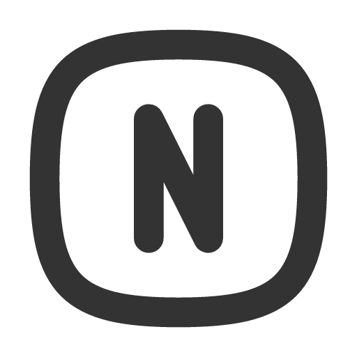 иконка square rounded letter n, square, rounded, letter, почта,