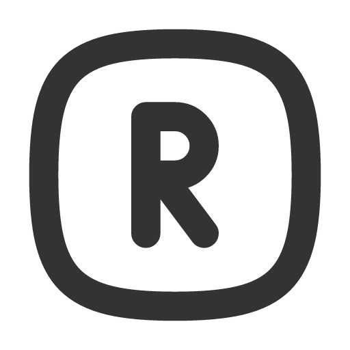 иконка square rounded letter r, square, rounded, letter, почта,