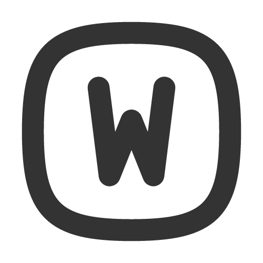 иконка square rounded letter w, square, rounded, letter, почта,