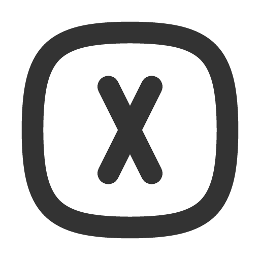 иконка square rounded letter x, square, rounded, letter, почта,