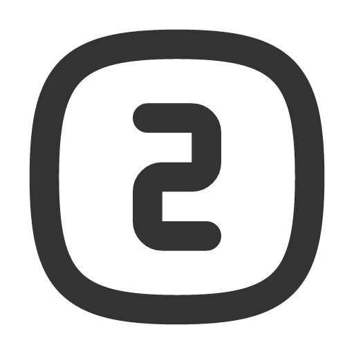 иконка square rounded number 2, square, rounded, number,