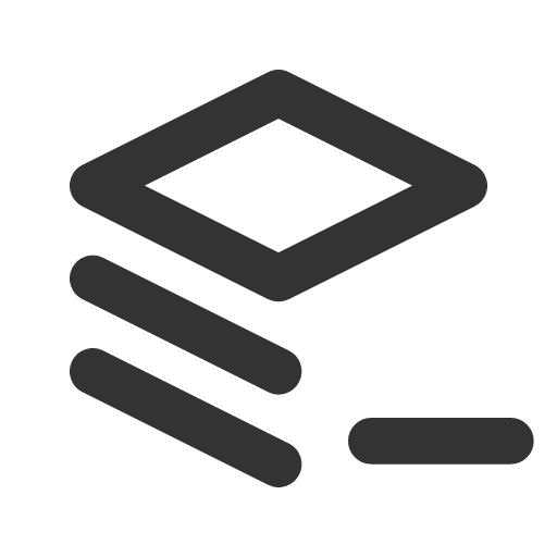 иконка stack minus, stack, minus, минус,