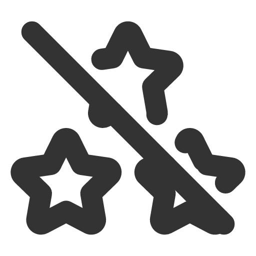 иконка stars off, stars, звезды, off,