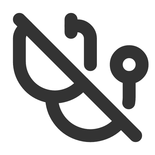 иконка stethoscope off, stethoscope, стетоскоп, off,