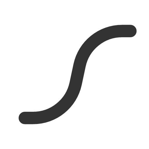 иконка stroke curved, stroke, curved,