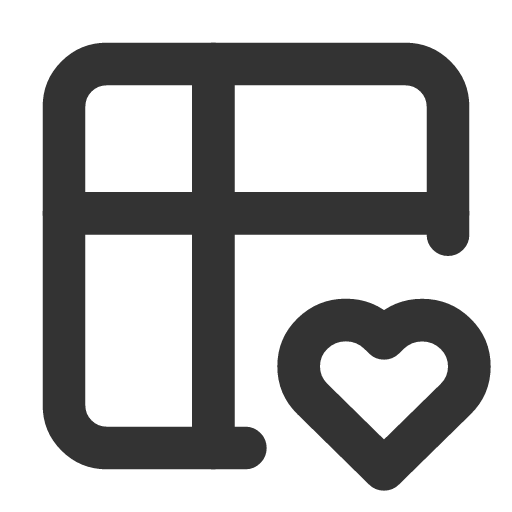 иконка table heart, table, таблица, heart, сердце,