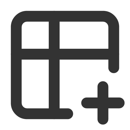 иконка table plus, table, таблица, plus, плюс,