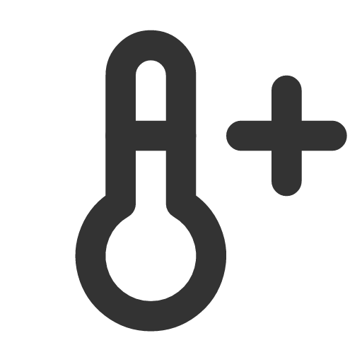 иконка temperature plus, temperature, plus, плюс,