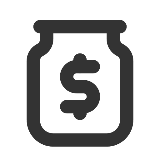 иконка tip jar, tip, jar,