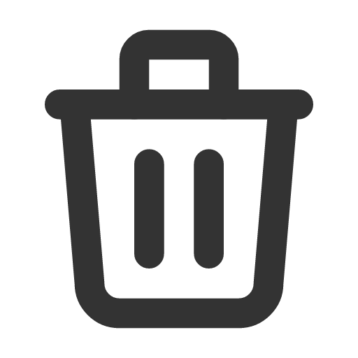 иконка trash, мусорный бак,