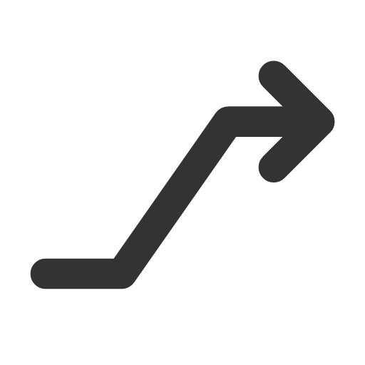 иконка trending up 2, trending, up, стрелка вверх,