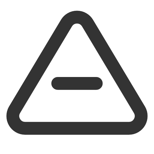 иконка triangle minus, triangle, треугольник, minus, минус,