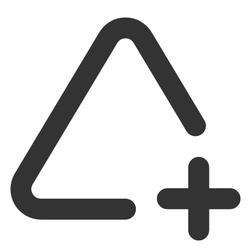 иконка triangle plus 2, triangle, треугольник, plus, плюс,