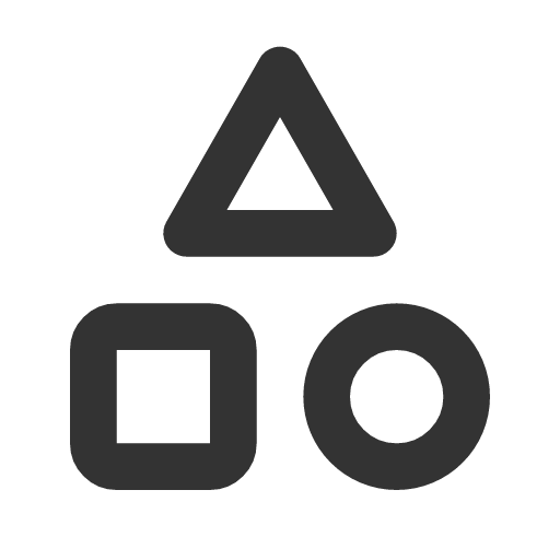 иконка triangle square circle, triangle, треугольник, square, circle,