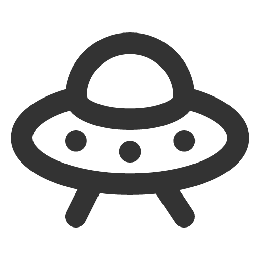 иконка ufo, инопланетянин,